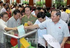 Quốc hội công bố kết quả lấy phiếu tín nhiệm: Bộ trưởng Đinh La Thăng đạt 362 phiếu “tín nhiệm cao”.