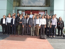 Đoàn các nhà văn, nhà thơ tham dự Trại sáng tác văn học về Giao thông vận tải khu vực phía Bắc thăm và làm việc tại Tổng công ty Bảo đảm an toàn hàng hải miền Bắc.