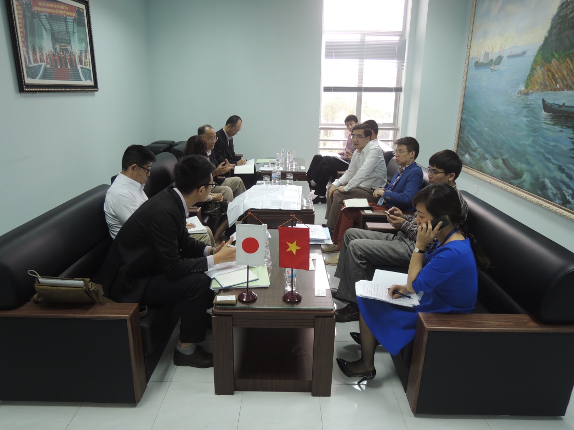 Tổng công ty Bảo đảm an toàn hàng hải miền Bắc tiếp và làm việc với đoàn nghiên cứu JICA về dự án cầu Nguyễn Trãi và cầu Vũ Yên.