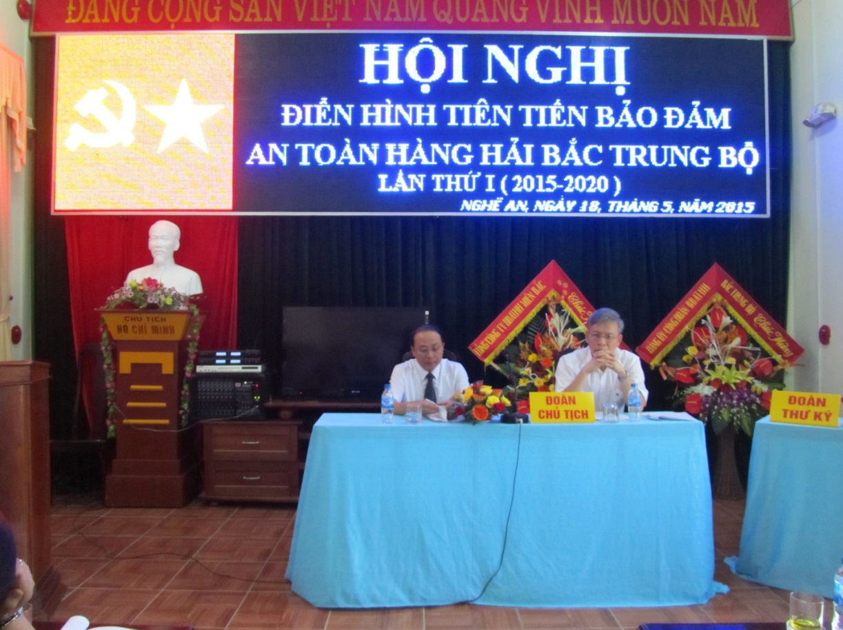 Hội nghị Điển hình tiên tiến giai đoạn I ( 2015-2020) Bảo đảm an toàn hàng hải Bắc Trung Bộ