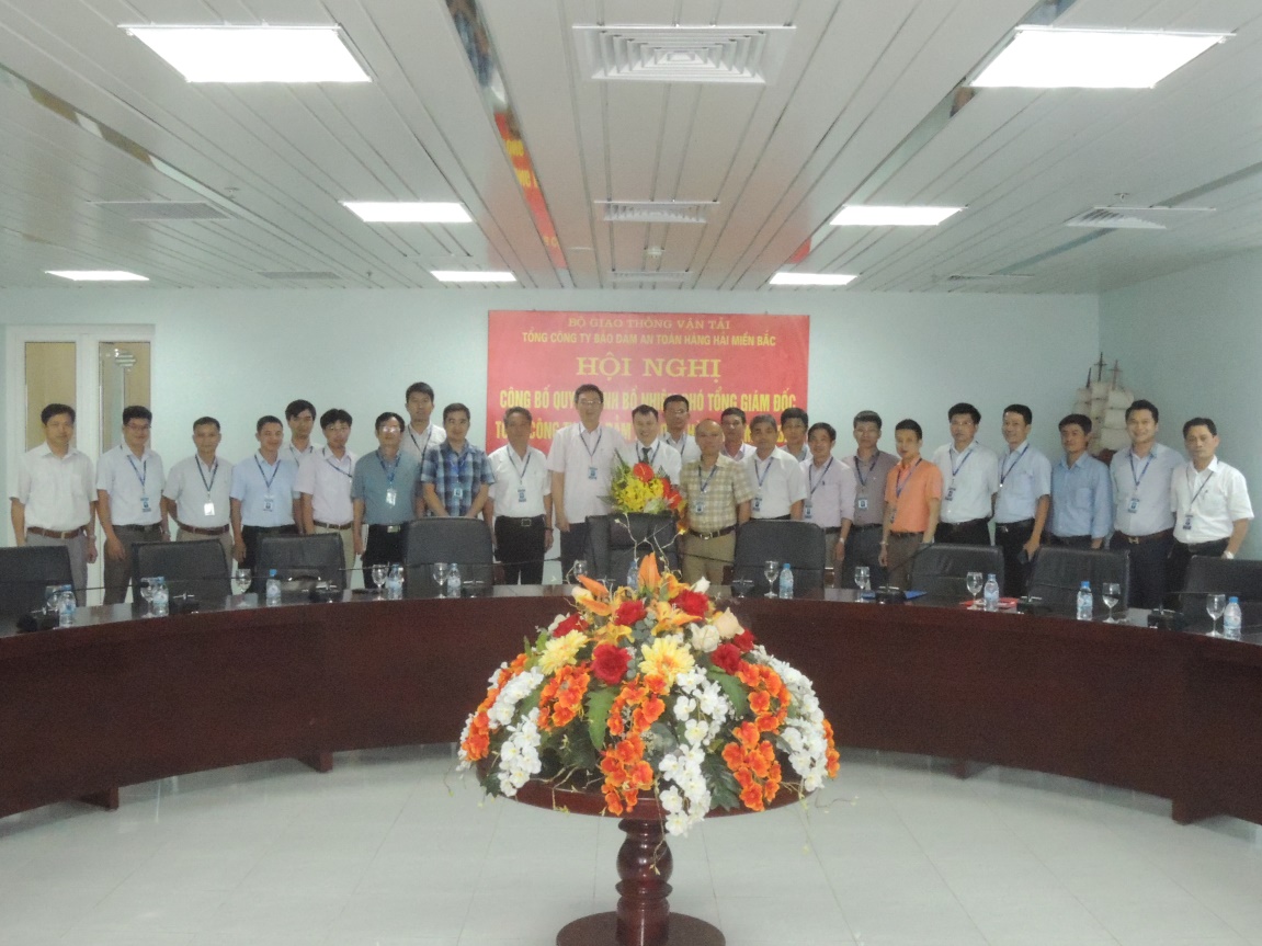 Tổng công ty Bảo đảm an toàn hàng hải miền Bắc tổ chức Hội nghị công bố Quyết định bổ nhiệm Phó Tổng giám đốc Tổng công ty Bảo đảm an toàn hàng hải miền Bắc
