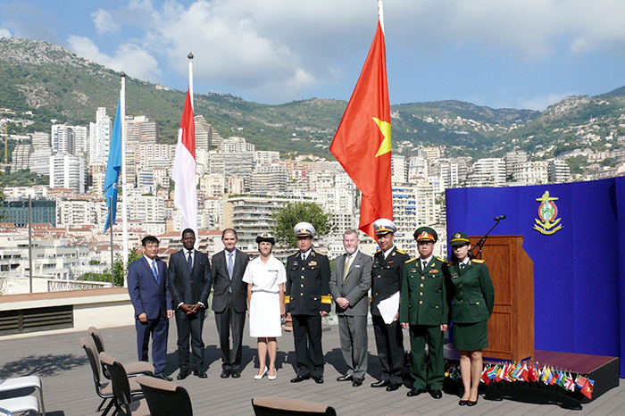 Việt Nam tham dự lễ thượng cờ tại Tổ chức thủy đạc quốc tế