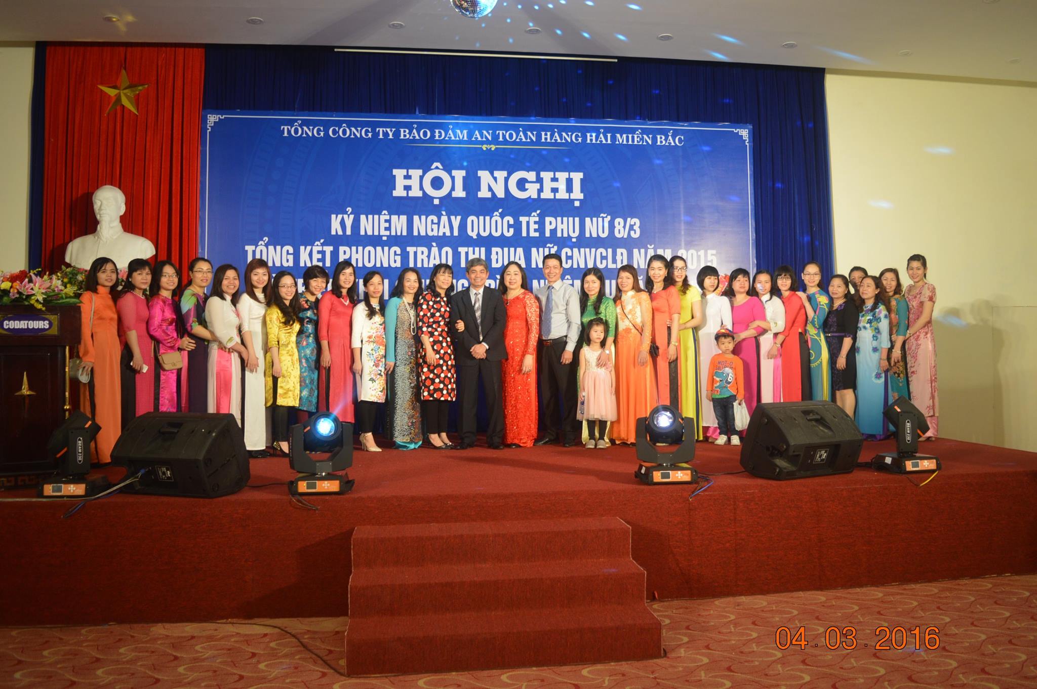Ban nữ công Tổng công ty Bảo đảm an toàn hàng hải miền Bắc tổ chức Hội nghị kỷ niệm ngày quốc tế phụ nữ 8/3, tổng kết phong trào nữ công nhân viên chức lao động năm 2015 và phương hướng nhiệm vụ năm 2016