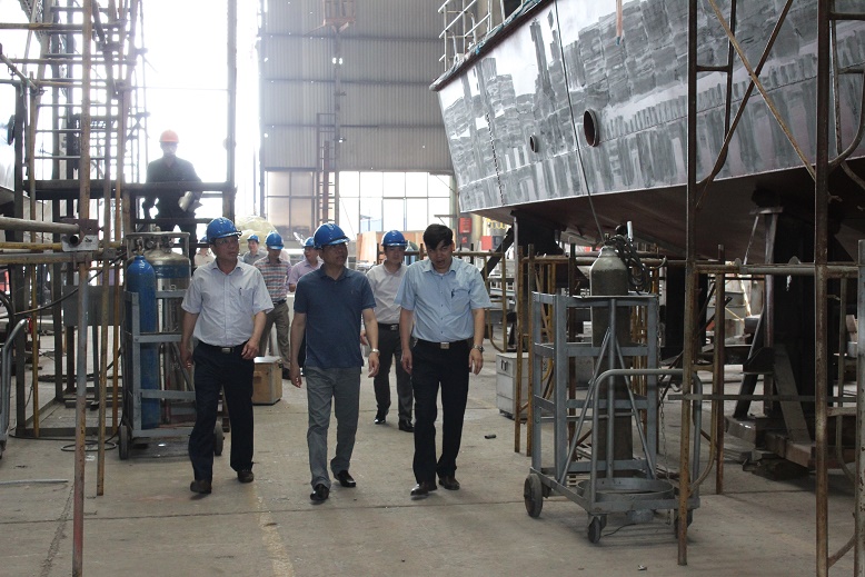 Đoàn công tác của Cục Hàng hải Việt Nam khảo sát tại Công ty 189 và các cơ sở sửa chữa, bảo dưỡng báo hiệu hàng hải tại thành phố Hải Phòng