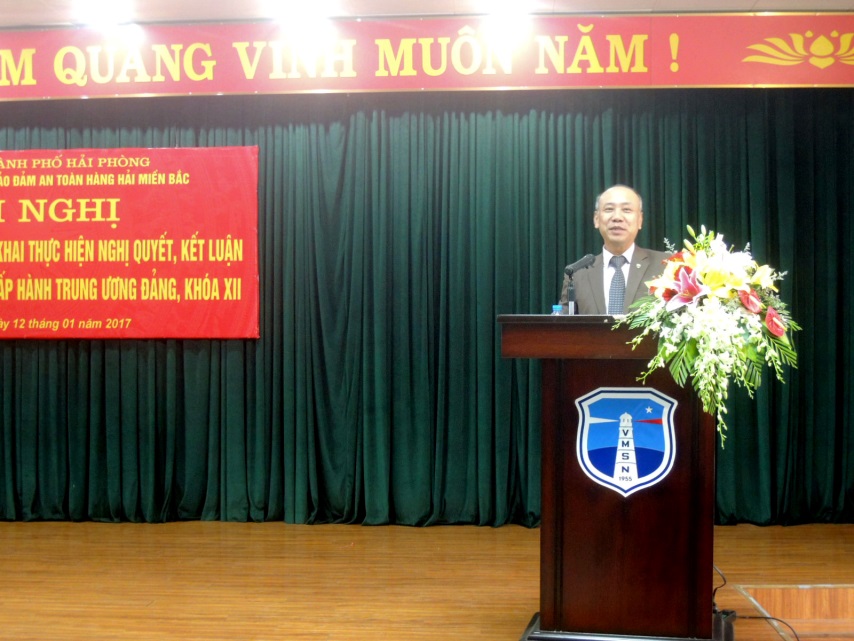 Đảng ủy Tổng công ty Bảo đảm an toàn hàng hải miền Bắc tổ chức Hội nghị học tập, quán triệt Nghị quyết lần thứ 4 Ban Chấp hành Trung ương Đảng khóa XII