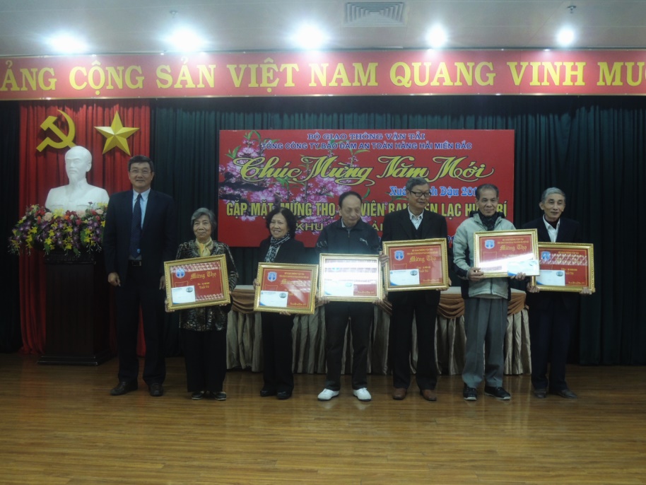 Hội nghị gặp mặt, mừng thọ Hội viên Ban liên lạc hưu trí khu vực Hải Phòng năm 2017