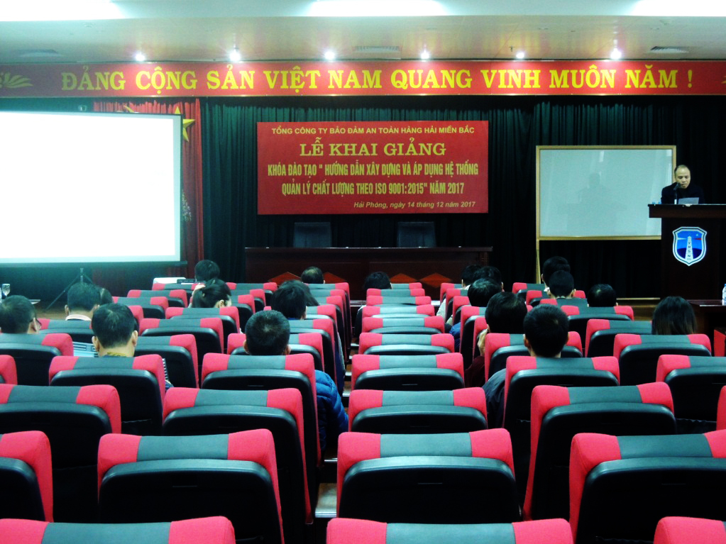 Tổng công ty Bảo đảm an toàn hàng hải miền Bắc tổ chức Khóa đào tạo “Hướng dẫn xây dựng và áp dụng hệ thống quản lý chất lượng theo ISO 9001:2015” năm 2017