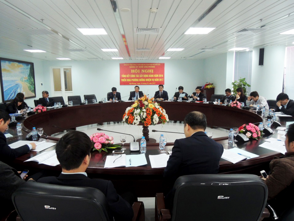 Đảng ủy khối Văn phòng Tổng công ty Bảo đảm an toàn hàng hải miền Bắc tổ chức Hội nghị Tổng kết công tác Đảng năm 2016 và phương hướng, nhiệm vụ năm 2017