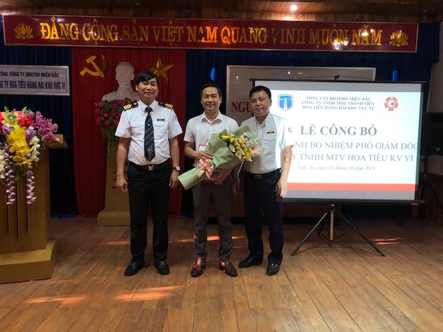 Lễ công bố Quyết định bổ nhiệm tân phó Giám đốc Công ty TNHH MTV Hoa tiêu khu vực VI
