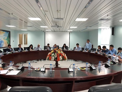 Đoàn công tác Kiểm tra công tác thi đua khen thưởng trong Khối thi đua các Bộ, ngành kinh tế Trung ương làm việc tại Tổng công ty Bảo đảm an toàn hàng hải miền Bắc