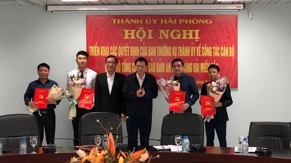 Hội nghị Triển khai các Quyết định của Ban Thường vụ Thành ủy về công tác cán bộ Đảng bộ Tổng công ty Bảo đảm an toàn hàng hải miền Bắc