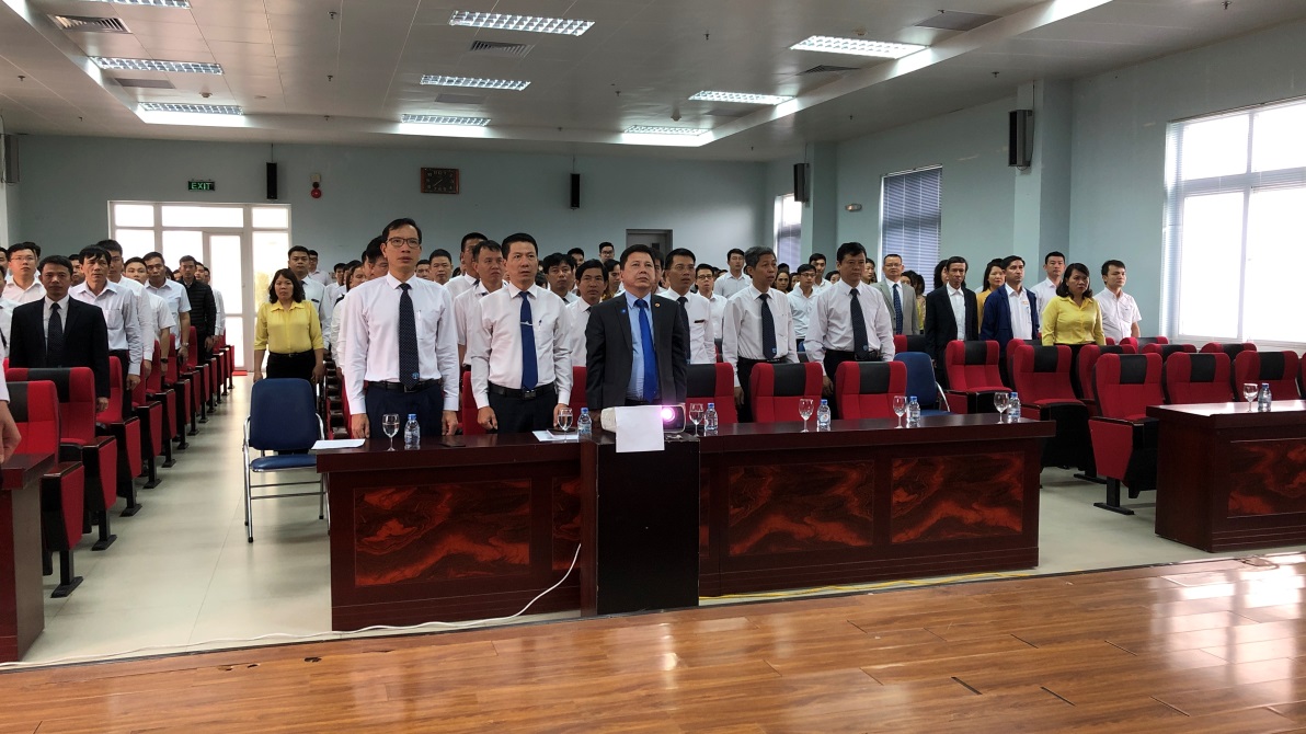 Tổng công ty Bảo đảm an toàn hàng hải miền Bắc tổ chức Lễ Chào cờ đầu tháng 4 năm 2019