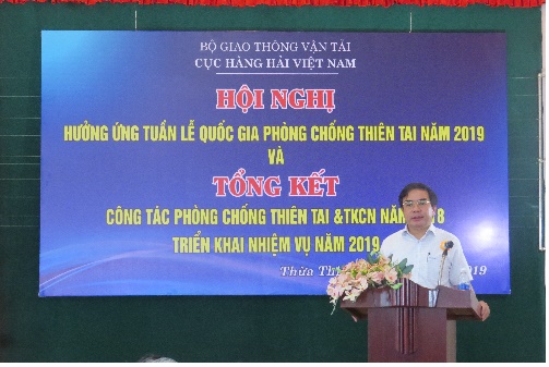 Cục Hàng hải Việt Nam tổ chức Hội nghị hưởng ứng tuần lễ quốc gia Phòng chống thiên tai năm 2019 và tổng kết công tác PCTT&TKCN năm 2018