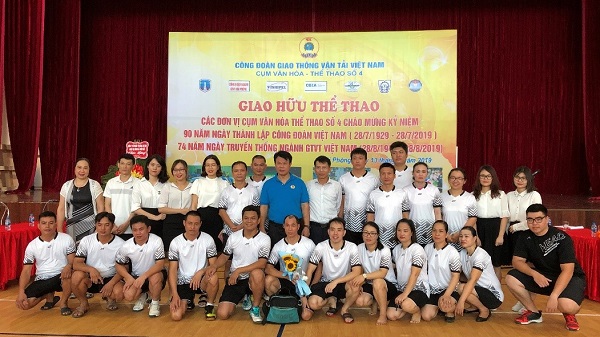 Tổng công ty Bảo đảm an toàn hàng hải miền Bắc tham dự Giải giao hữu thể thao Chào mừng kỷ niệm 90 năm ngày thành lập Công đoàn Việt Nam (28/7/1929 – 28/7/2019) và 74 năm ngày Truyền thống ngành Giao thông vận tải Việt Nam (28/8/1945 – 28/8/2019)