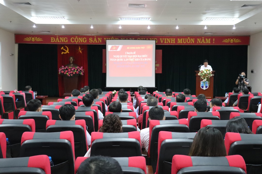 Đảng ủy Tổng công ty Bảo đảm an toàn hàng hải miền Bắc tổ chức Hội nghị học tập, quán triệt Nghị quyết Đại hội XIII của Đảng, Nghị quyết Đại hội XVI Đảng bộ thành phố Hải Phòng