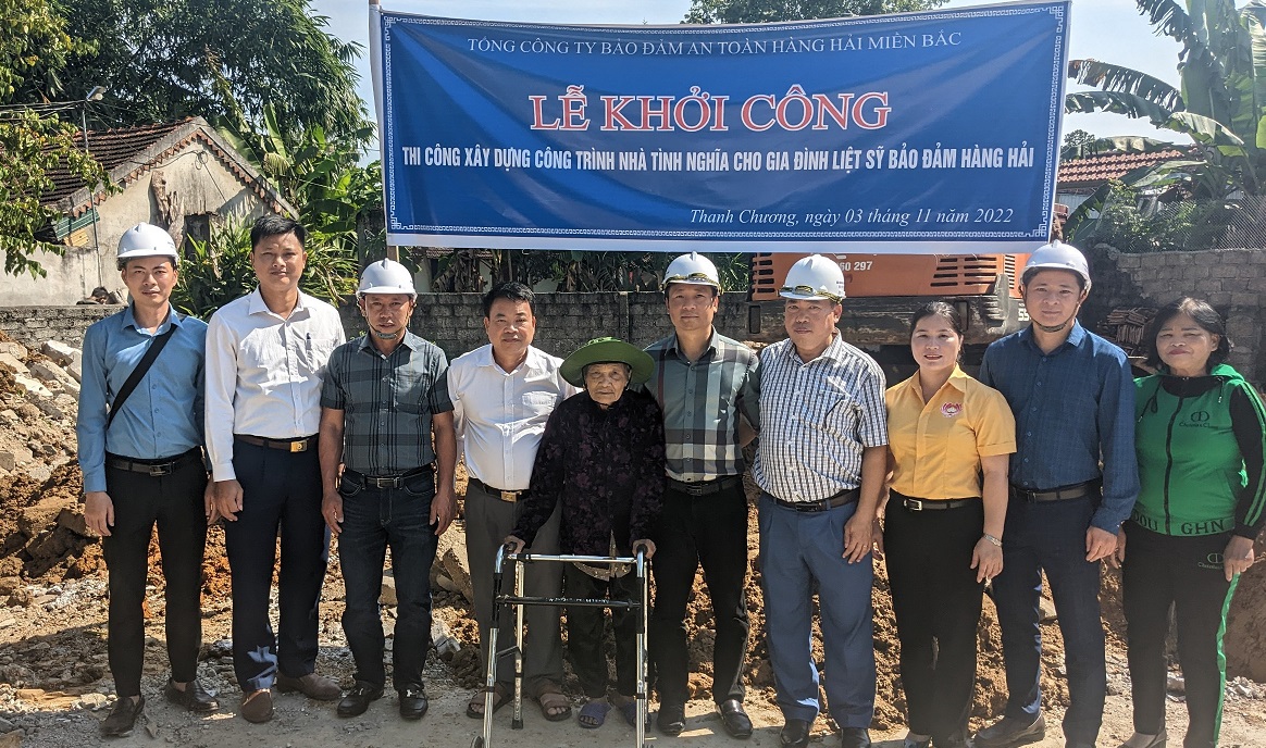 Bảo đảm an toàn hàng hải Bắc Trung Bộ Khởi công xây dựng “nhà tình nghĩa” cho gia đình Liệt sỹ Bảo đảm hàng hải