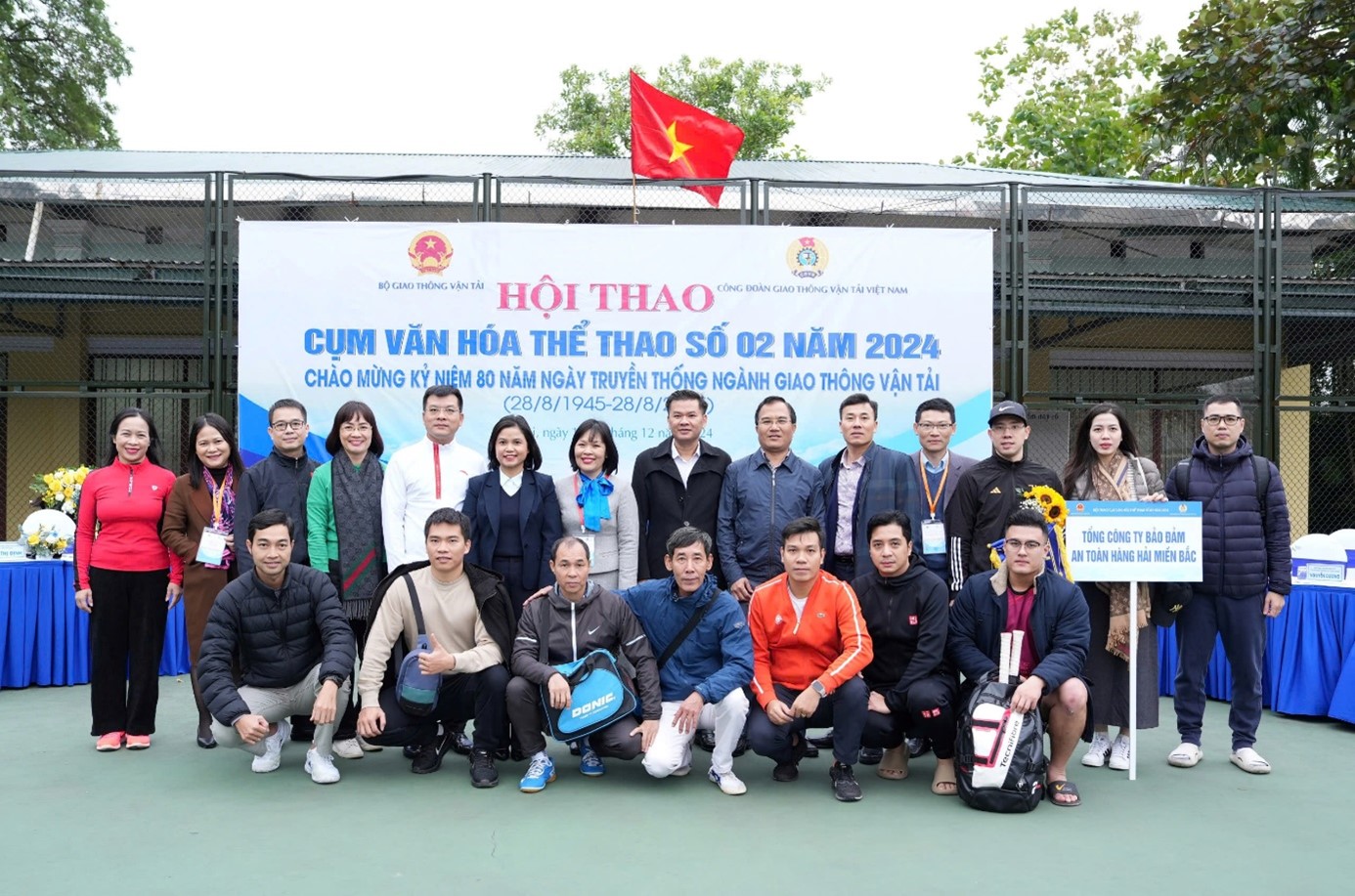 Tổng công ty Bảo đảm an toàn hàng hải miền Bắc tham gia Hội thao Cụm Văn hóa - Thể thao số 02 Công đoàn Giao thông vận tải Việt Nam năm 2024 chào mừng 80 năm ngày Truyền thống ngành Giao thông vận tải (28/8/1945 – 28/8/2025)